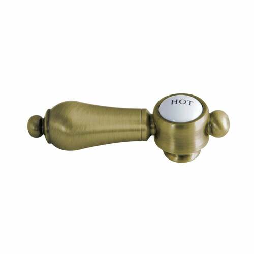 Kingston Brass KSH7613BALH Heirloom Antique Brass Lever Handle (Hot Side)