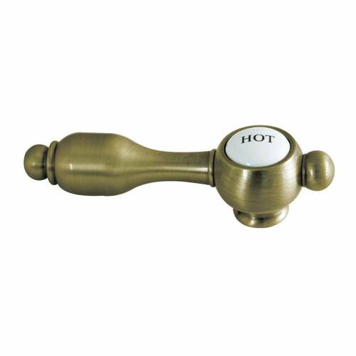 Kingston Brass KSH7613TALH Tudor Antique Brass Lever Handle (Hot Side)