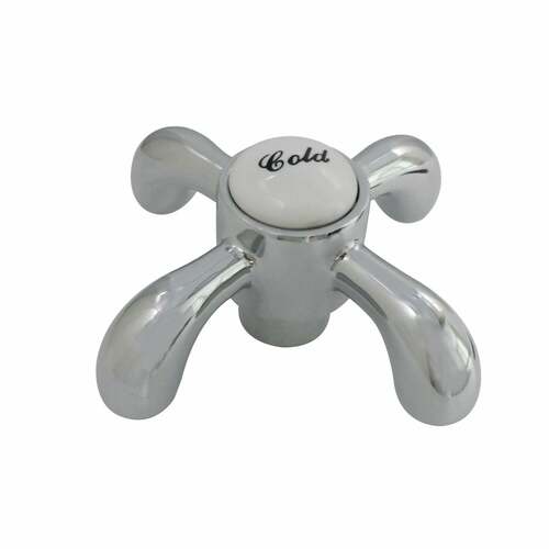 Kingston Brass KSH7981TXC Polished Chrome Brass Cross Handle (Cold Side)