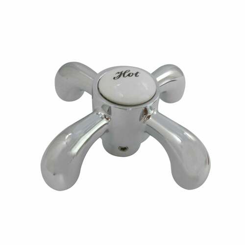 Kingston Brass KSH7981TXH Polished Chrome Brass Cross Handle (Hot Side)