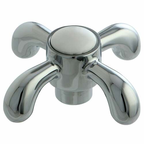 Kingston Brass KSH7981TX Polished Chrome Metal Cross Handle Diverter for Tub Shower Faucet