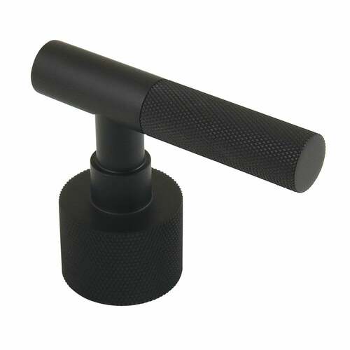 Kingston Brass KSH8600KNL Convergent Brass Knurled Lever Handle - Matte Black