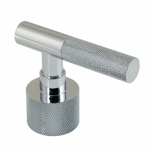 Kingston Brass KSH8601KNL Convergent Brass Knurled Lever Handle - Polished Chrome