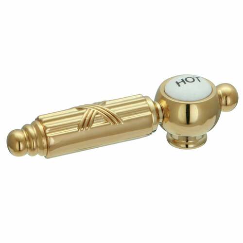 Kingston Brass KSH9982GLH Polished Brass Metal Lever Handle (Hot Side)