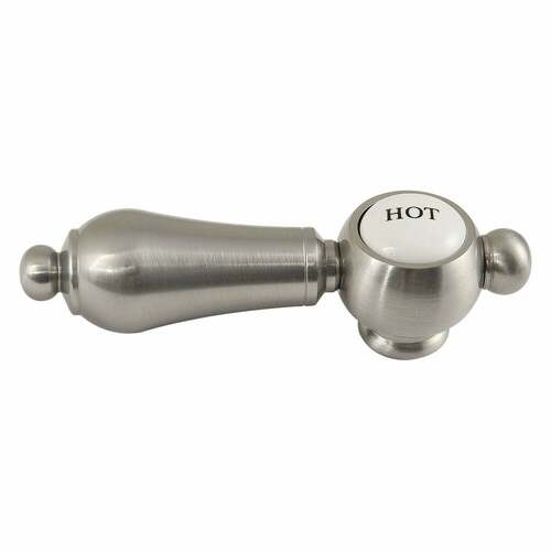 Kingston Brass KSH9988BALH Brushed Nickel Metal Lever Handle (Hot Side)