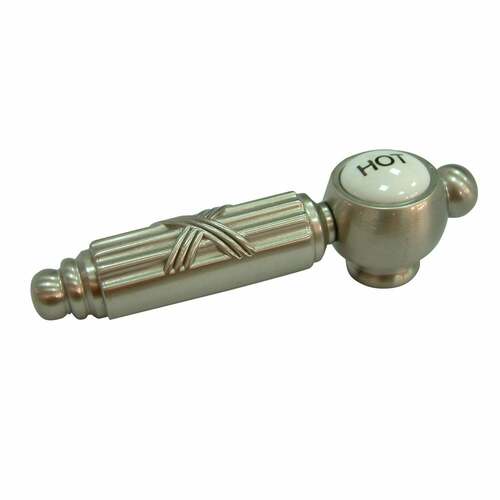 Kingston Brass KSH9988GLH Brushed Nickel Metal Lever Handle (Hot Side)