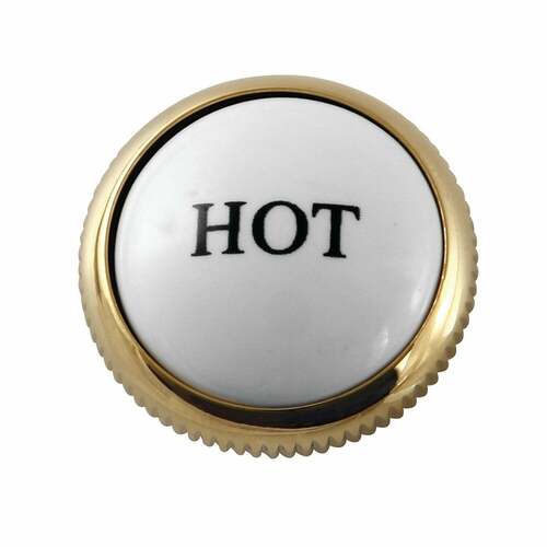 Kingston Brass KSHI1162AXH Polished Brass Hot Handle Index Button