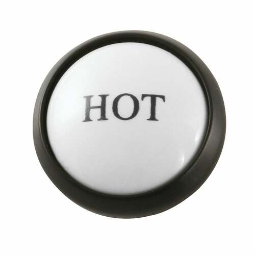Kingston Brass KSHI2960ZXH Matte Black Hot Handle Index Button