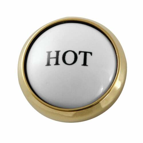 Kingston Brass KSHI2962ZXH Polished Brass Hot Handle Index Button