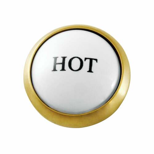 Kingston Brass KSHI2967ZXH Brushed Brass Hot Handle Index Button