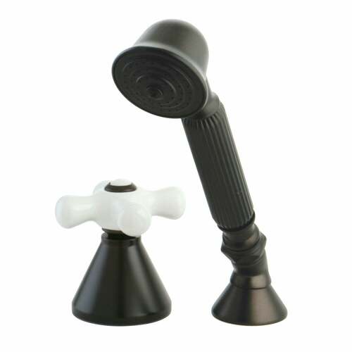 Kingston Brass KSK2365PXTR Deck Mount Hand Shower with Diverter for Roman Tub, Oil Rubbed Bronze