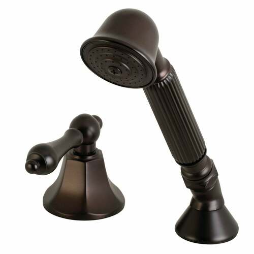 Kingston Brass KSK4305ALTR Deck Mount Hand Shower with Diverter for Roman Tub, Oil Rubbed Bronze