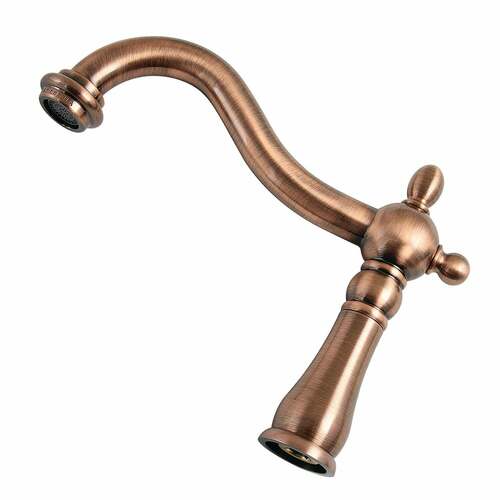 Kingston Brass KSP126AC Heritage 1.8 GPM Brass Faucet Spout, 6.5 Inch, Antique Copper