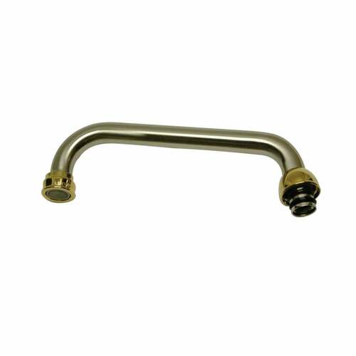Kingston Brass KSP213SNPB Magellan Brushed Nickel Polished Brass Faucet Spout