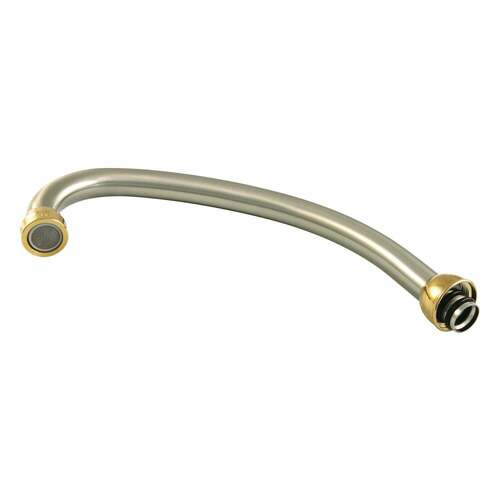 Kingston Brass KSP214SNPB Brass Faucet Spout - Brushed Nickel Polished Brass