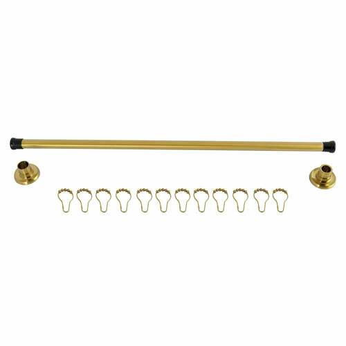 Kingston Brass KSR367 Edenscape Adjustable Shower Curtain Rod 36