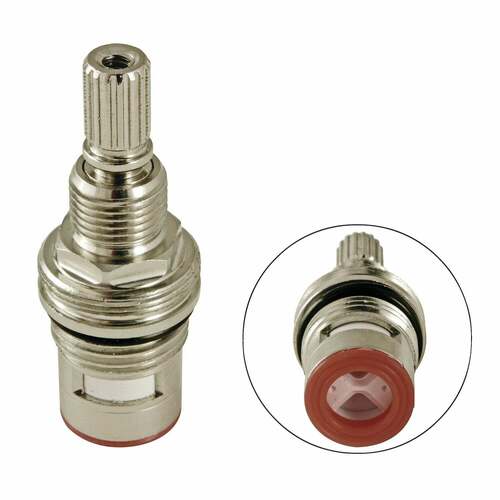 Kingston Brass KSRPL941HC Hot Ceramic Disc Cartridge, Polished Chrome - 1 Piece