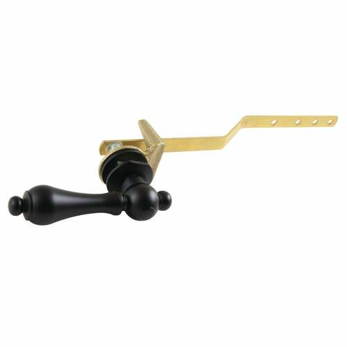 Kingston Brass KTAL30 Restoration Matte Black Front Mount Toilet Tank Lever, Left/Right Install