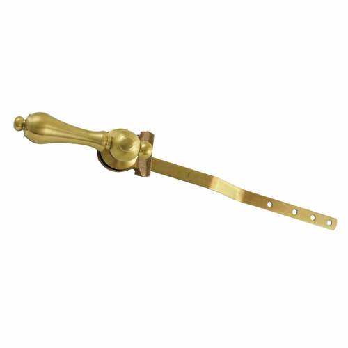 Kingston Brass KTAL37 Restoration Brushed Brass Front Mount Toilet Tank Lever, Left/Right Install