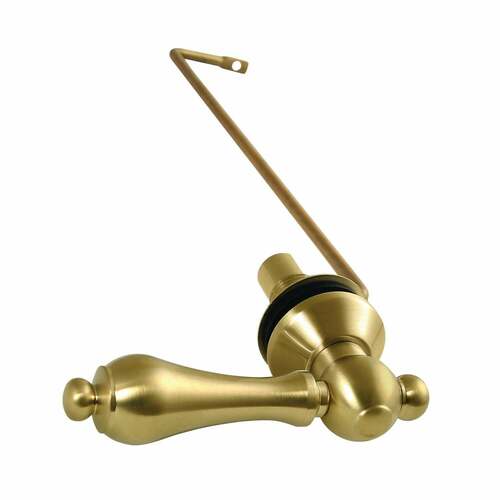Kingston Brass KTALS37 Restoration Side Mount Toilet Tank Lever, Brushed Brass, Left/Right Install