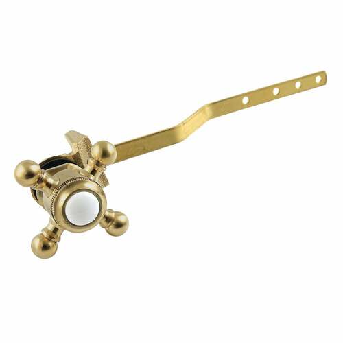 Kingston Brass KTBX7 Buckingham Brushed Brass Front Mount Toilet Tank Lever, Left/Right