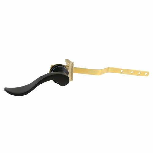 Kingston Brass KTDFL0 NuWave Matte Black Front Mount Toilet Tank Lever, Left/Right Install