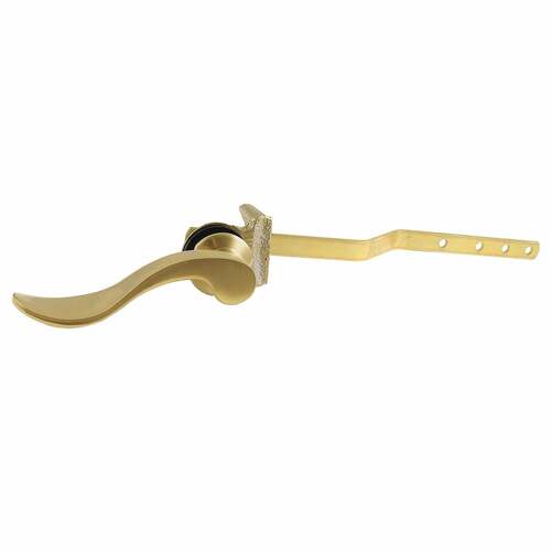 Kingston Brass KTDFL7 NuWave Brushed Brass Front Mount Toilet Tank Lever, Left/Right Install