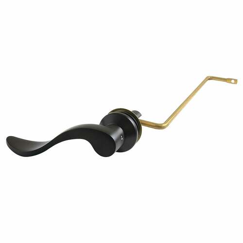 Kingston Brass KTDFLS0 NuWave Matte Black Side Mount Toilet Tank Lever, Left/Right Install