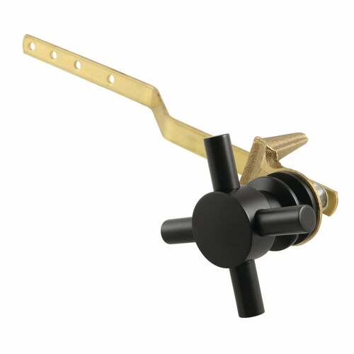 Kingston Brass KTDX0 Concord Matte Black Front Mount Toilet Tank Lever, Left/Right Installation