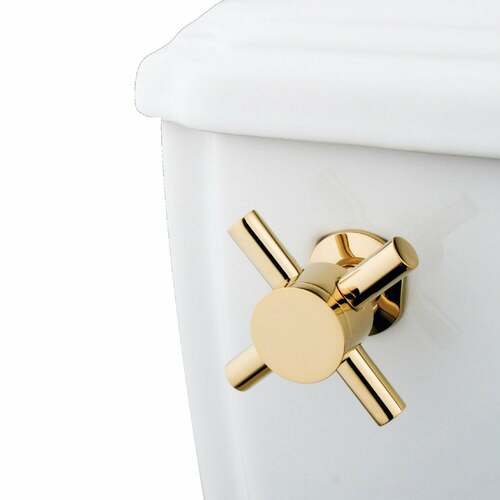 Kingston Brass KTDX2 Concord Polished Brass Front Mount Toilet Tank Lever, Left/Right Install