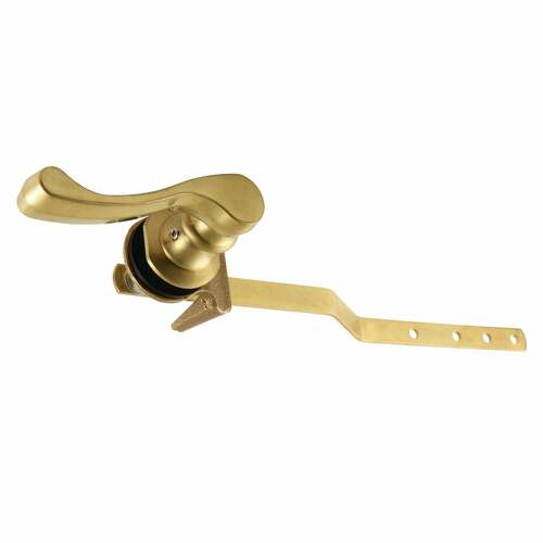 Kingston Brass KTFL7 Brushed Brass French Front Mount Toilet Tank Lever, Left/Right Install