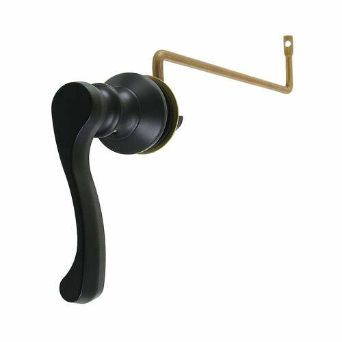 Kingston Brass KTFLS0 Matte Black French Side Mount Toilet Tank Lever, Left/Right Installation