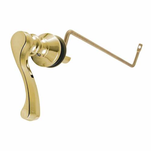 Kingston Brass KTFLS2 French Side Mount Toilet Tank Lever, Polished Brass, Left/Right Install