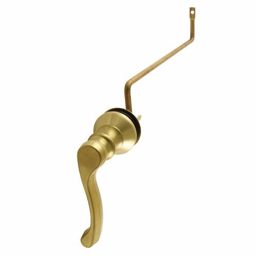 Kingston Brass KTFLS7 Brushed Brass French Side Mount Toilet Tank Lever, Left/Right Install