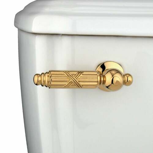 Kingston Brass KTGL2 Georgian Front Mount Toilet Tank Lever, Polished Brass, Left/Right Install