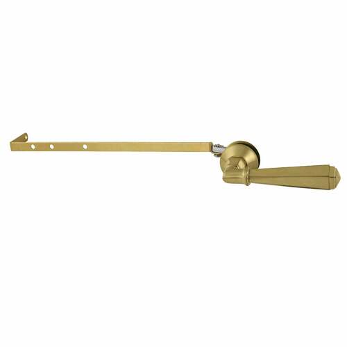 Kingston Brass KTHLD7 Metropolitan Brushed Brass Universal Toilet Tank Lever, Front/Side Mount