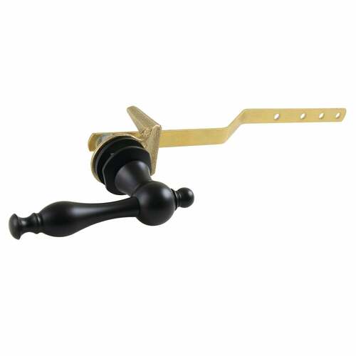 Kingston Brass KTNL0 Naples Matte Black Front Mount Toilet Tank Lever, Left/Right Installation