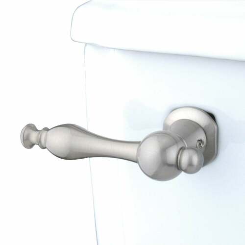 Kingston Brass KTNL8 Naples Front Mount Toilet Tank Lever, Brushed Nickel, Left/Right Install