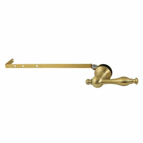 Kingston Brass KTNLD7 Naples Universal Toilet Tank Lever, Brushed Brass, Front/Side Mount