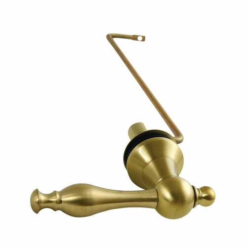 Kingston Brass KTNLS7 Naples Side Mount Toilet Tank Lever, Brushed Brass, Left/Right Install