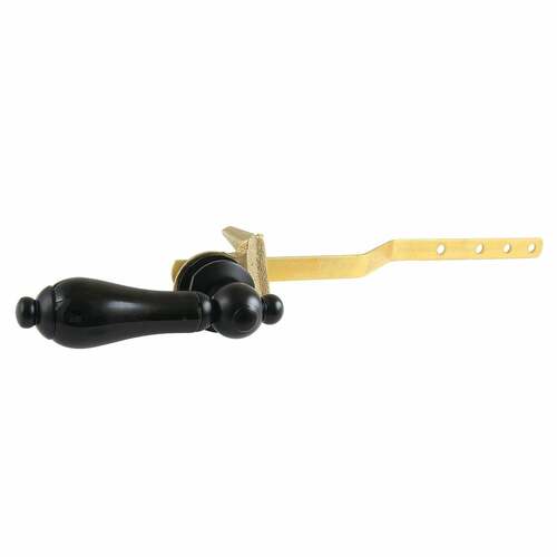 Kingston Brass KTPKL0 Duchess Matte Black Front Mount Toilet Tank Lever, Left/Right Install