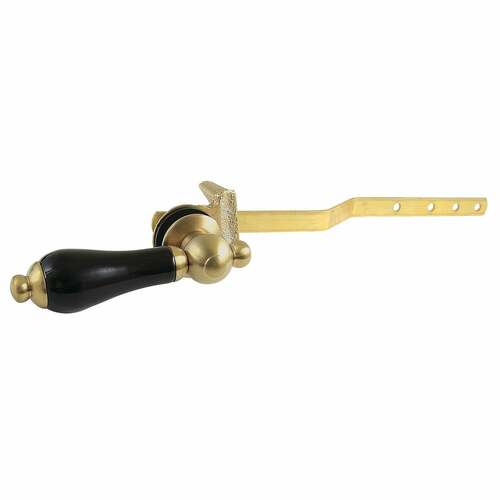 Kingston Brass KTPKL7 Duchess Brushed Brass Front Mount Toilet Tank Lever, Left/Right Install