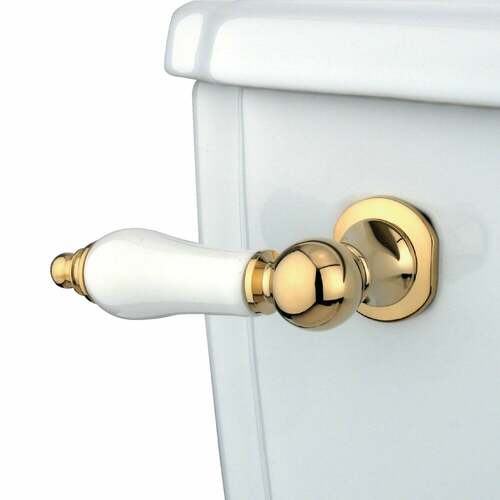Kingston Brass KTPL2 Victorian Front Mount Toilet Tank Lever, Polished Brass, Left/Right Install