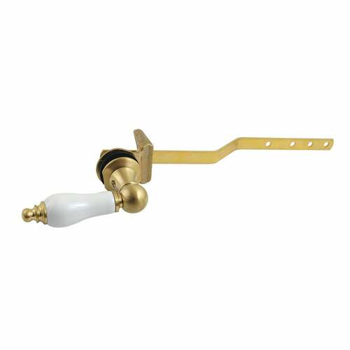Kingston Brass KTPL7 Victorian Front Mount Toilet Tank Lever, Brushed Brass, Left/Right Install