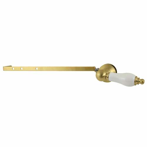 Kingston Brass KTPLD7 Victorian Brushed Brass Universal Toilet Tank Lever, Front/Side Mount