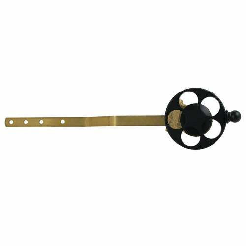 Kingston Brass KTRKX0 Webb Matte Black Front Mount Toilet Tank Lever with Knurled Handle
