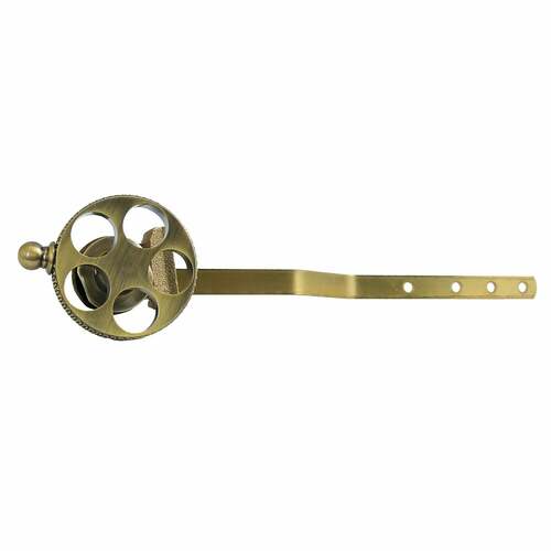 Kingston Brass KTRKX3 Webb Antique Brass Front Mount Toilet Tank Lever with Knurled Handle