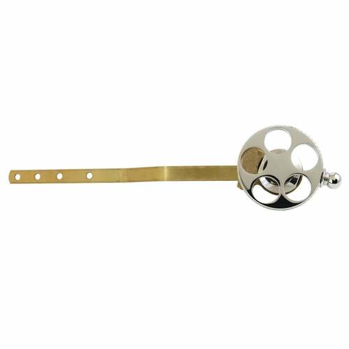 Kingston Brass KTRKX6 Webb Polished Nickel Front Mount Toilet Tank Lever with Knurled Handle