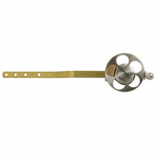 Kingston Brass KTRKX8 Webb Brushed Nickel Front Mount Toilet Tank Lever with Knurled Handle