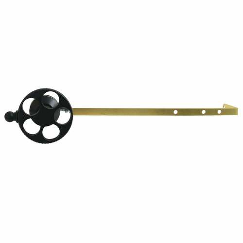 Kingston Brass KTRKXD0 Webb Universal Toilet Tank Lever, Front/Side Mount, Knurled Handle, Matte Black